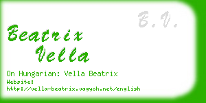 beatrix vella business card